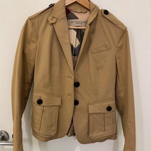 Burberry Brit Beige and Red Patterned Jacket